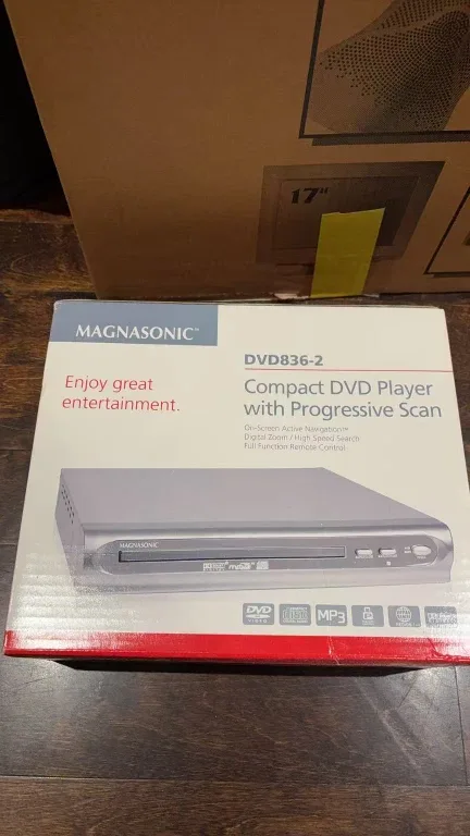 Magasonic DVD836-2 Compact DVD Player - New in Box!