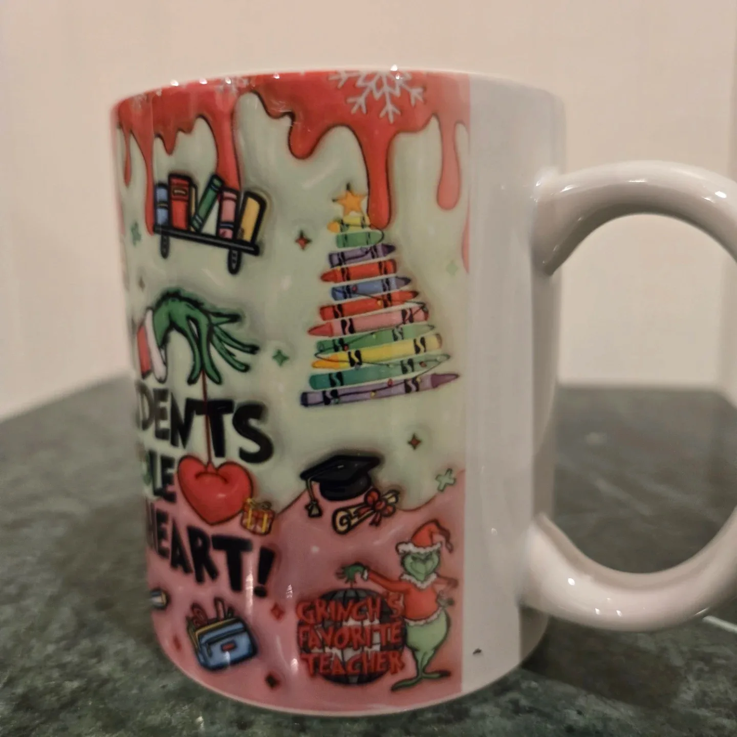 "My Students Stole My Heart!" Grinch Mug image indicator(2)