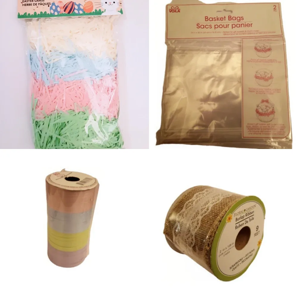 Easter Grass, Basket Bags, Burlap Ribbon thumbnail