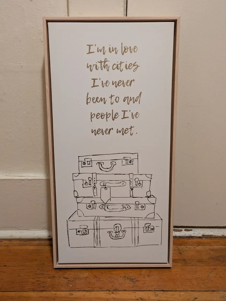 Framed Canvas Wall Art - Cities Theme