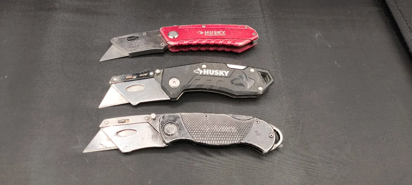 Husky Utility Knives - Set of 3