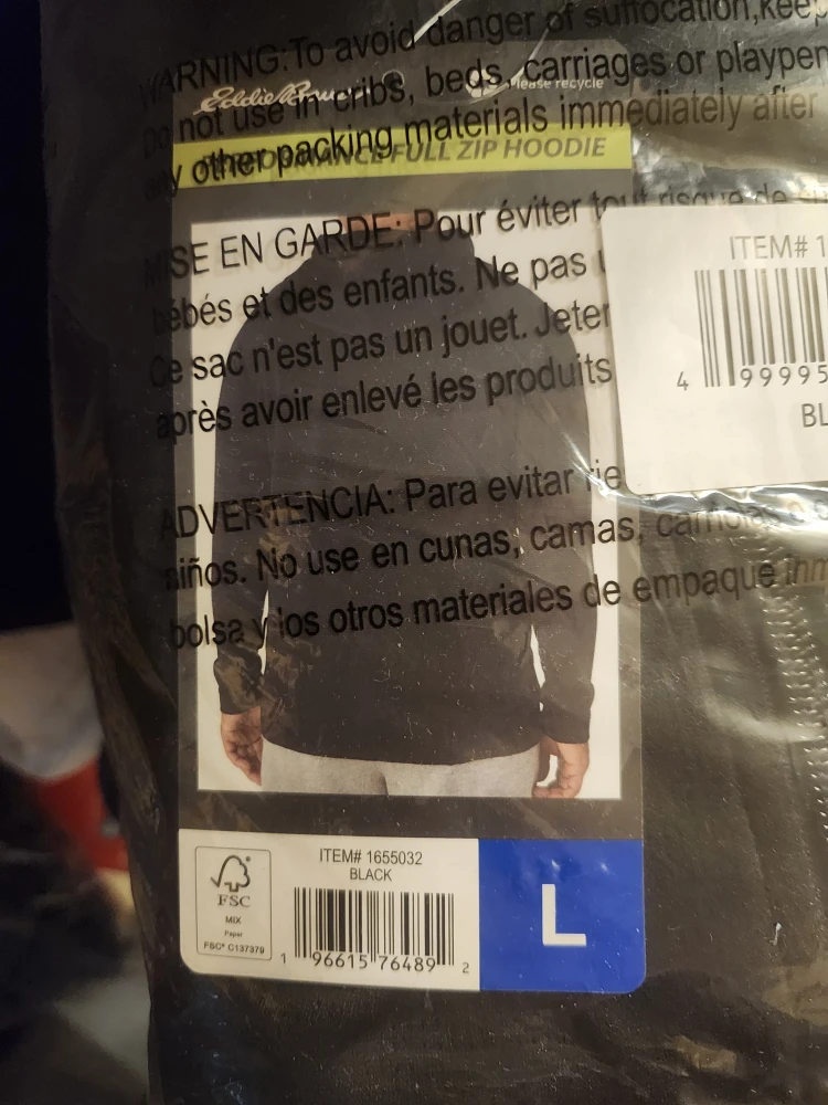 Eddie Bauer Full Zip Hoodie - Size L