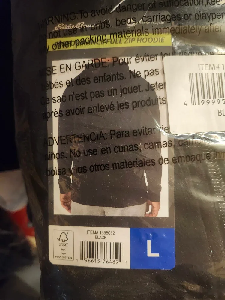 Eddie Bauer Full Zip Hoodie - Size L