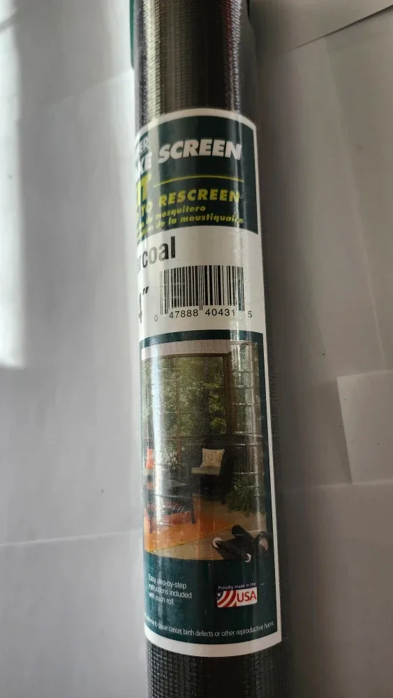 Phifer E-Z-Tack Charcoal Screen, 36" x 84" image indicator(2)