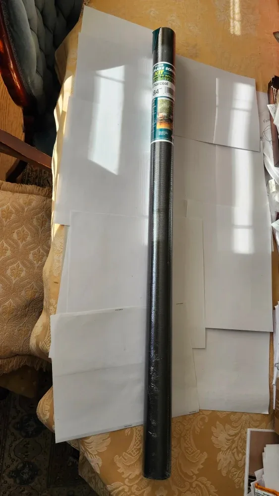 Phifer E-Z-Tack Charcoal Screen, 36" x 84" image indicator(3)