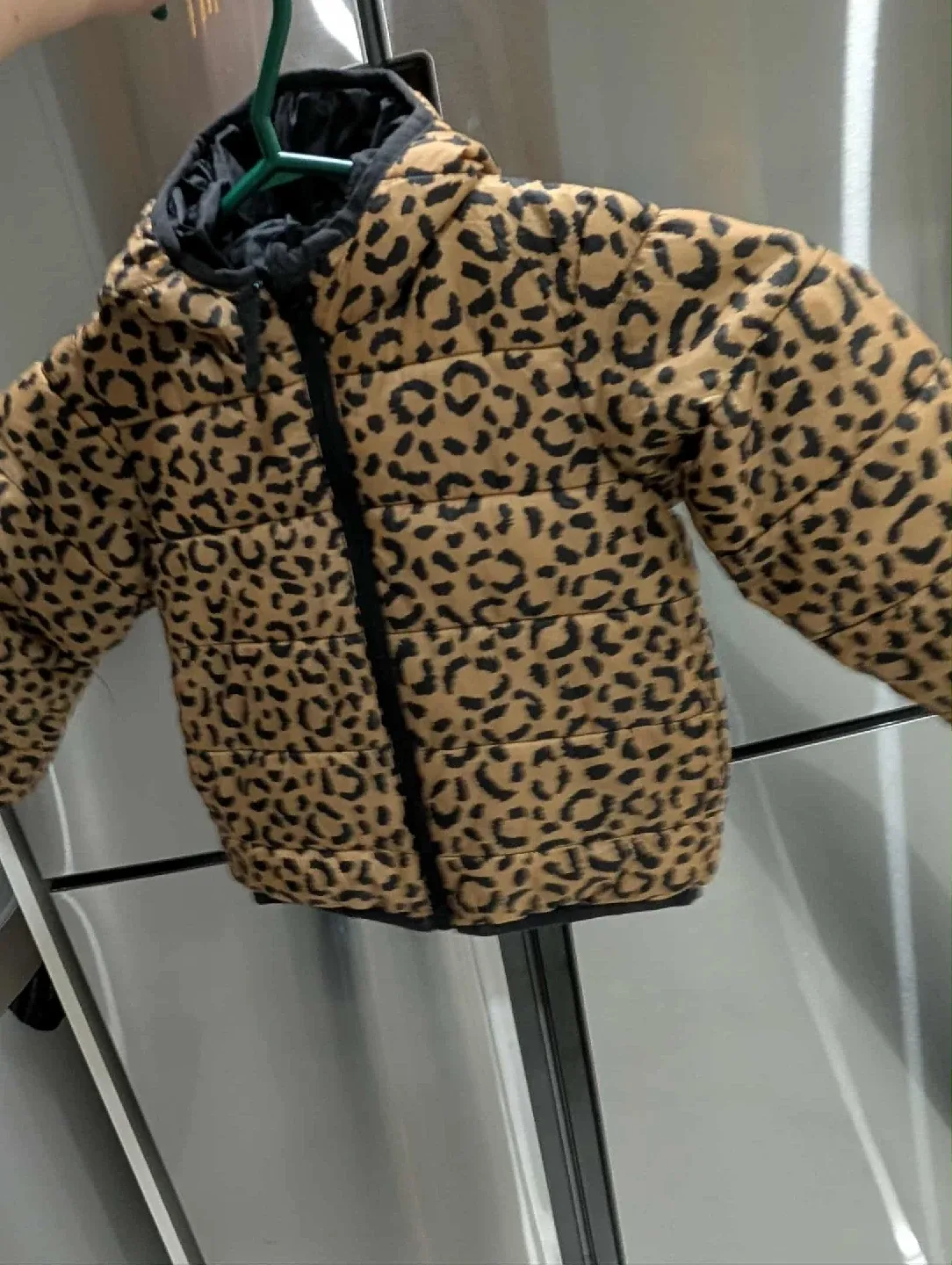 Leopard Print Puffer Jacket