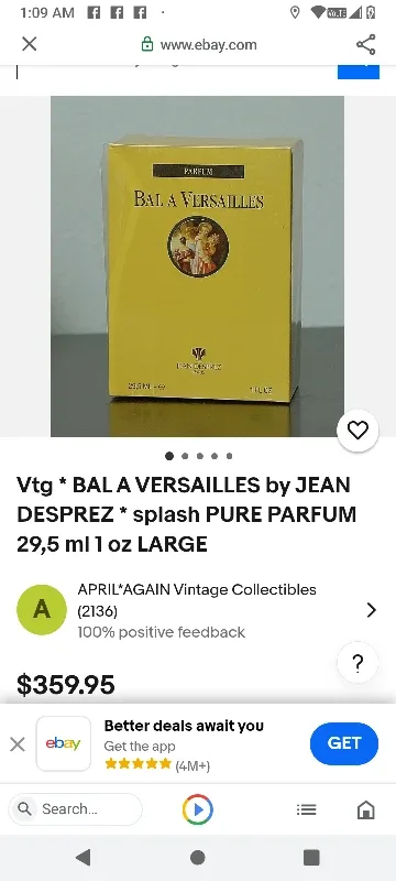 BAL A VERSAILLES by JEAN DESPREZ 29,5 ml