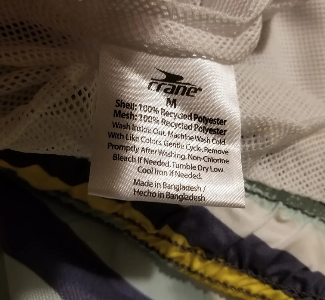 NWT CRANE Men's Striped Swim Trunks image indicator(3)