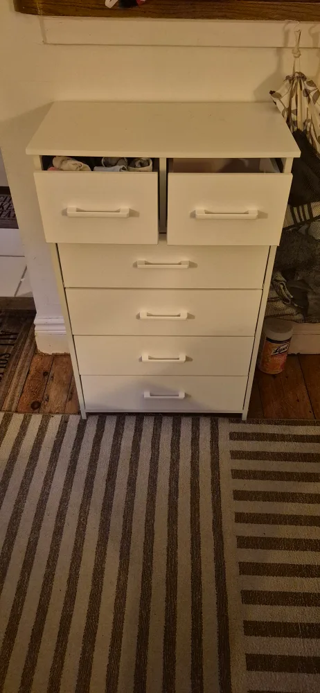 White 6-Drawer Dresser image indicator(2)