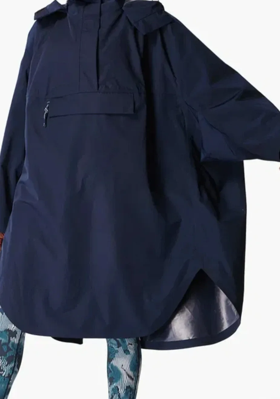Sweaty Betty Navy Blue Waterproof Poncho - XL thumbnail