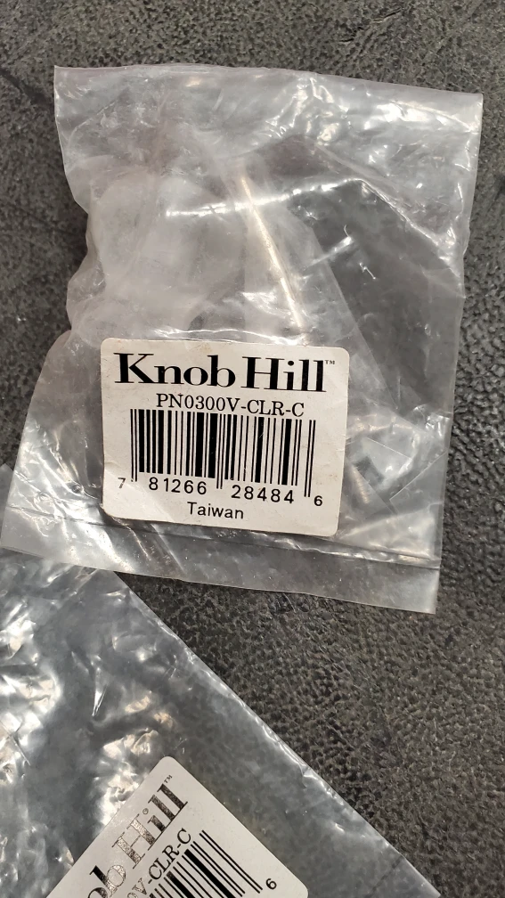 Knob Hill PN0300V-CLR-C Clear Glass Cabinet Knobs - photo 3