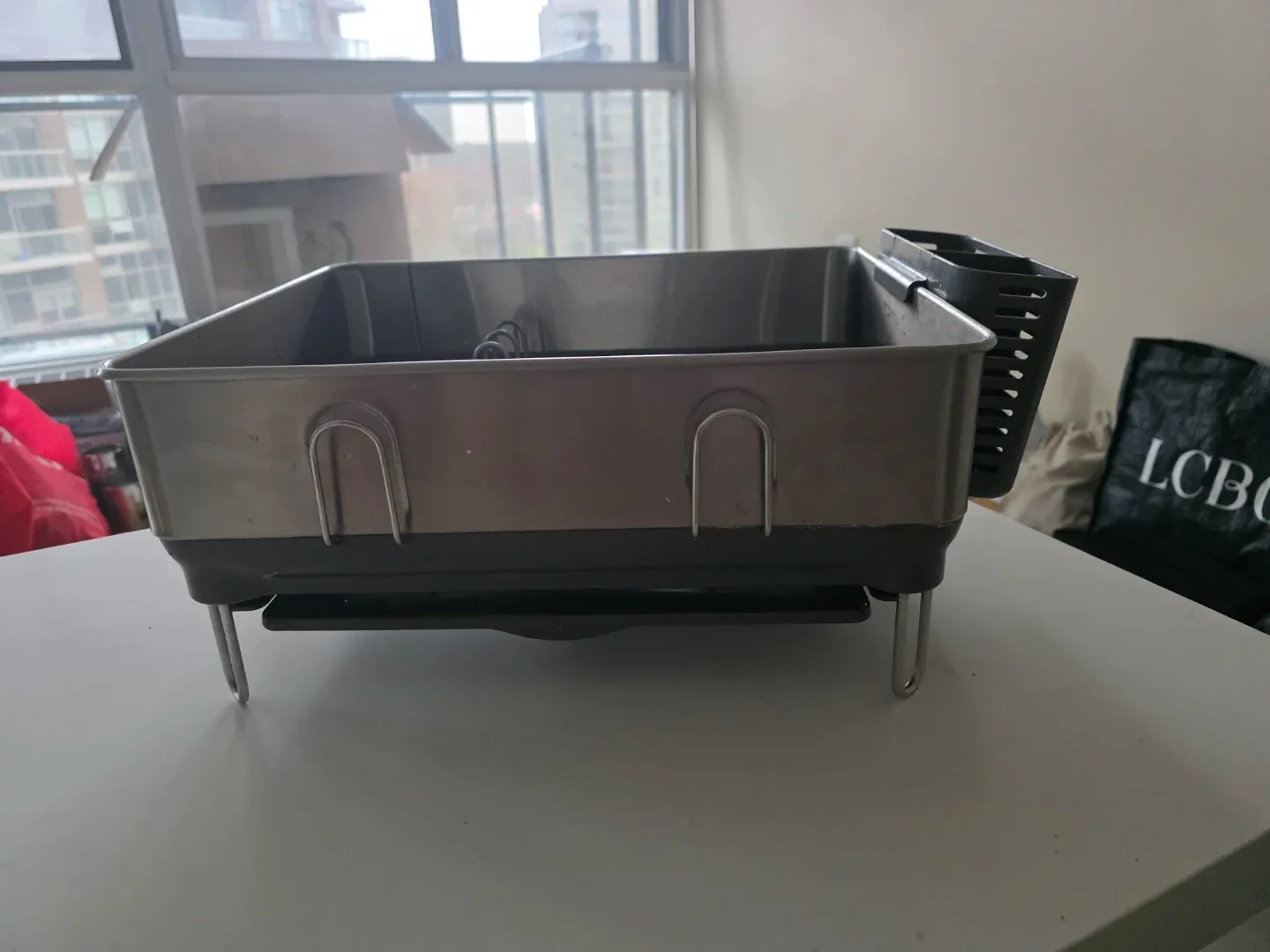 Dish Drying Rack with Utensil Holder
