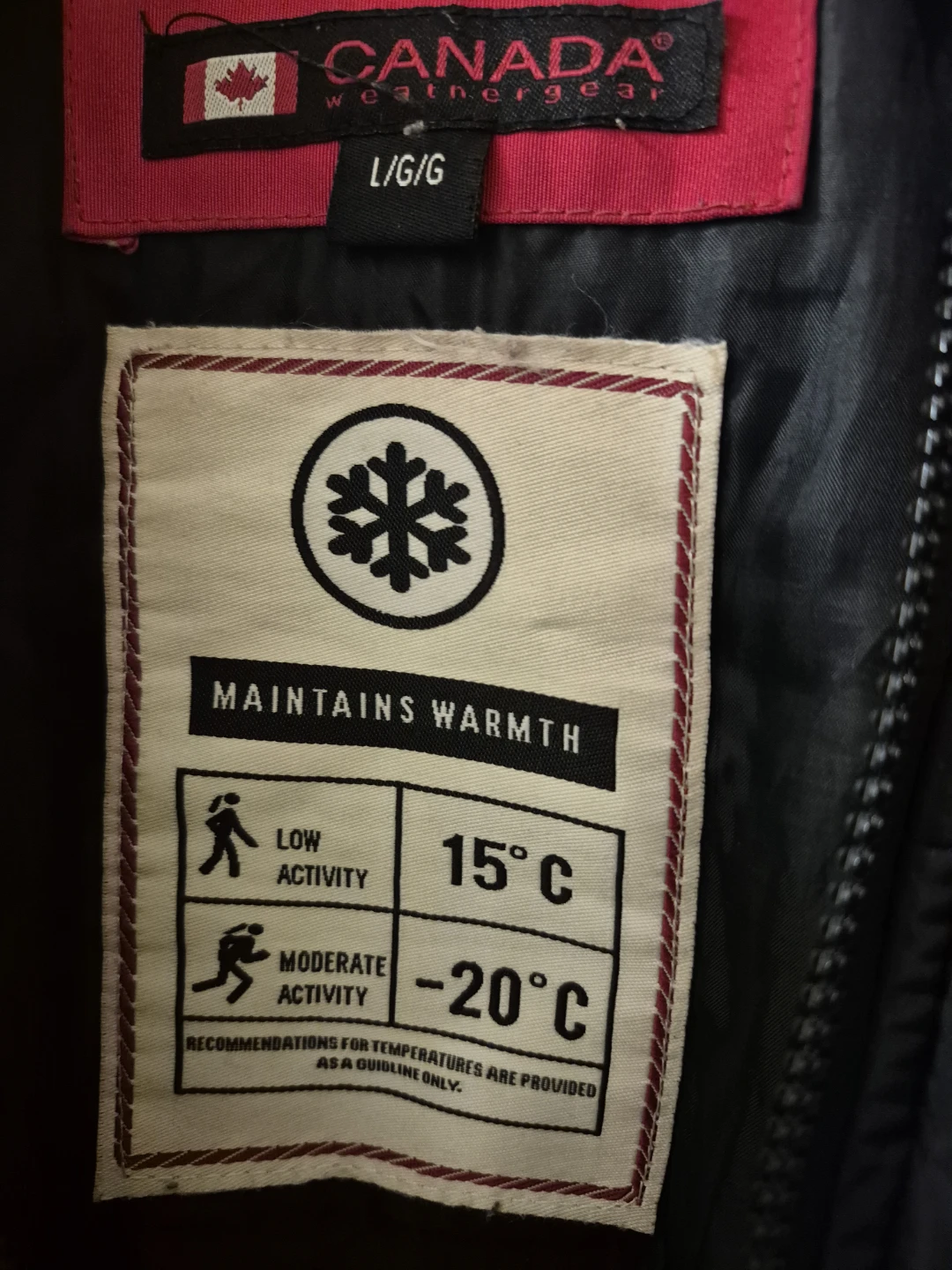 Canada Weathergear Black Puffer Jacket - Size L - photo 2