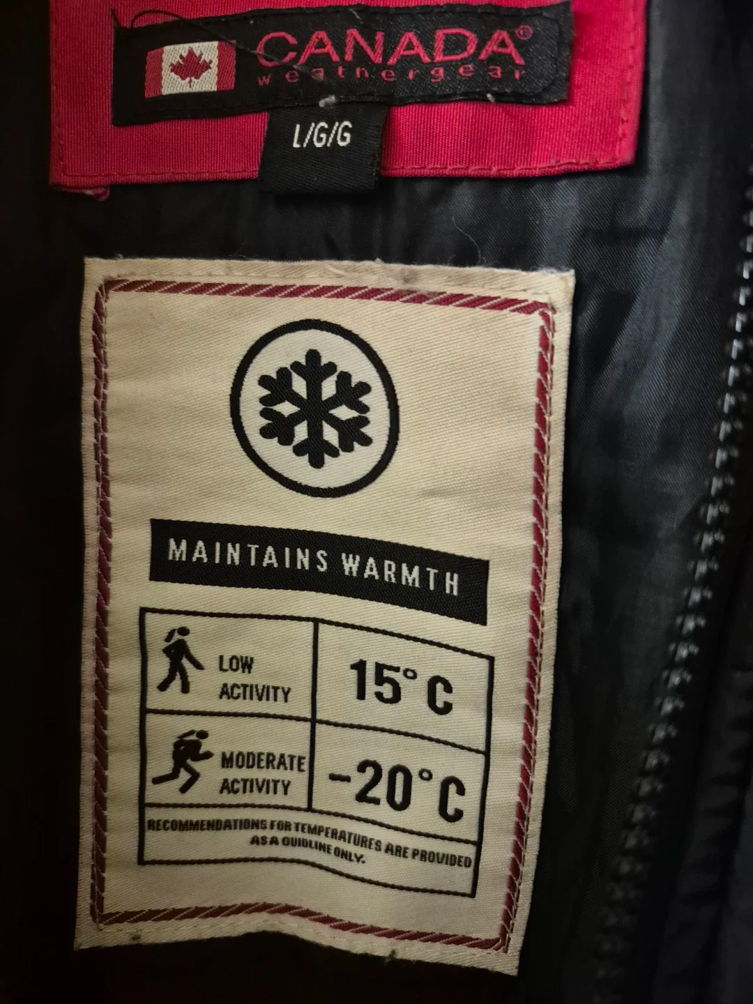 Canada Weathergear Black Puffer Jacket - Size L image indicator(2)