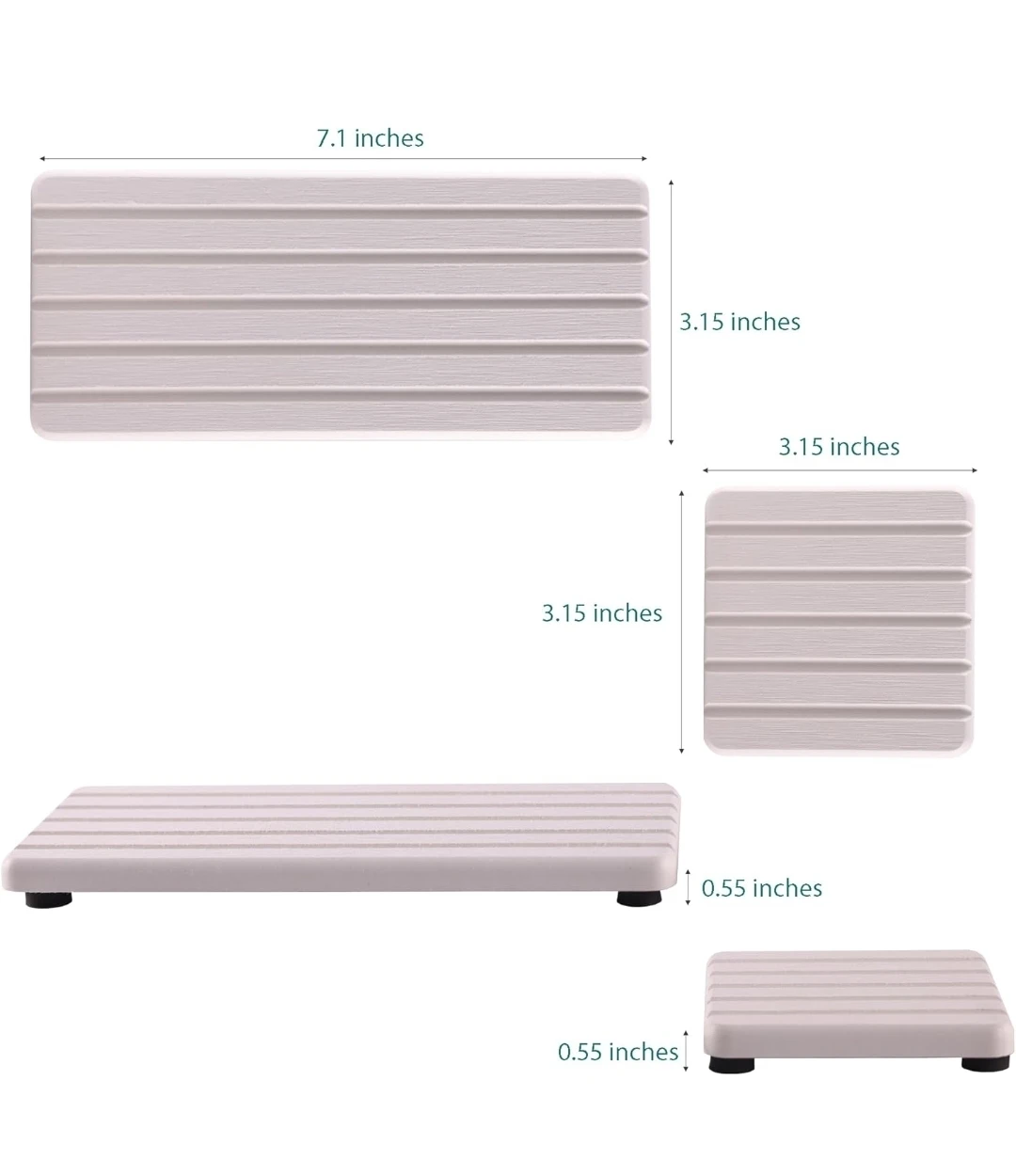 Water Absorbent Diatomite Soap Dish Set - NEW - photo 2