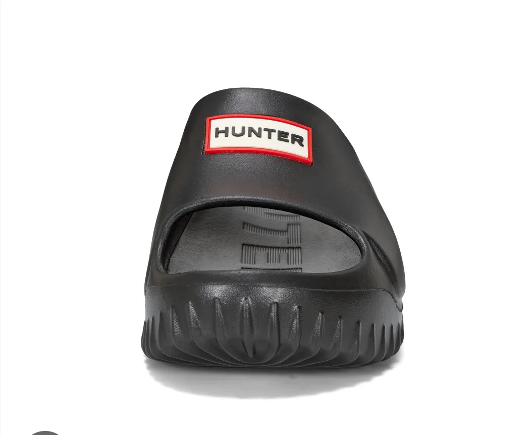 Hunter Black Slides - Size 8