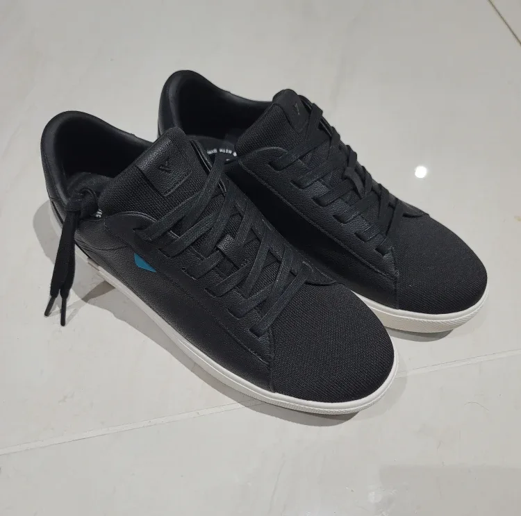 New. Vessi  Black Sneakers, Size 8