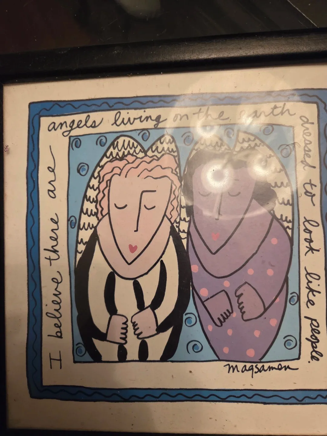 Framed Art: Angels Living on Earth by magsamon