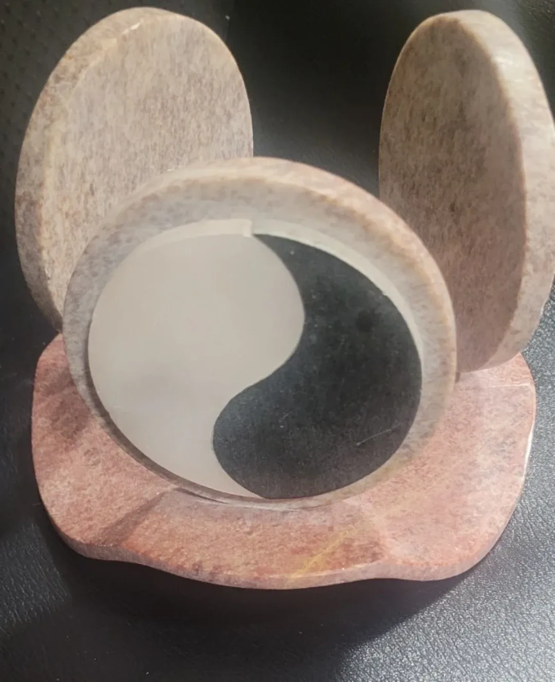 Yin Yang Stone tealight holder image indicator(4)