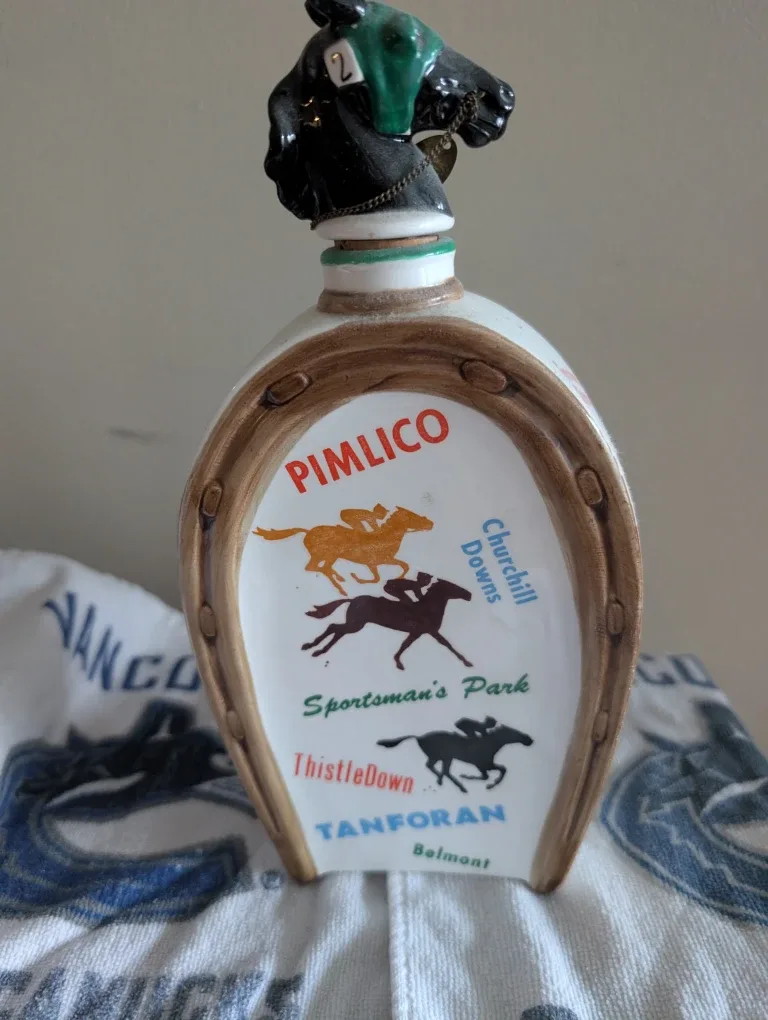 Vintage Horse Racing Whiskey Decanter