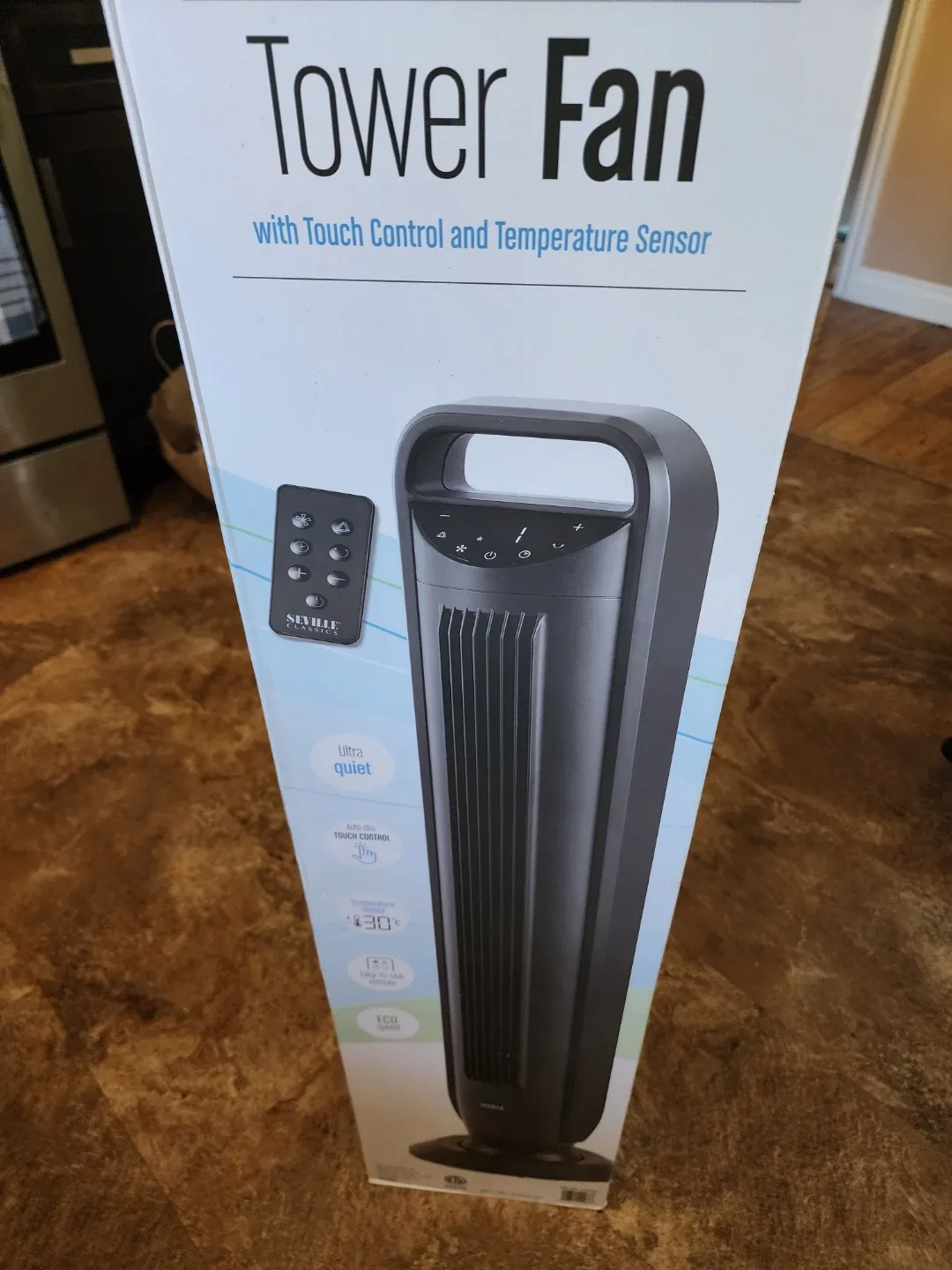 Seville Classics Tower Fan w/ Remote