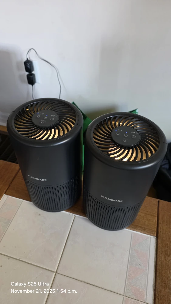 FULMINARE Air Purifiers - 2 Pack - Black - photo 2