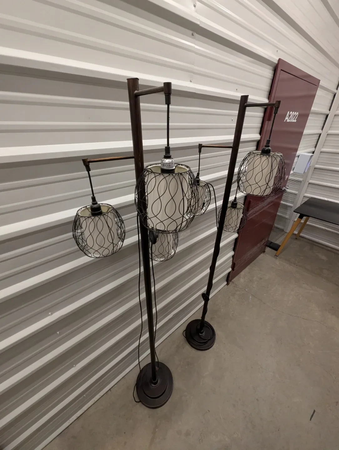 Floor Lamp with Globe Shades - Bronze Finish image indicator(2)