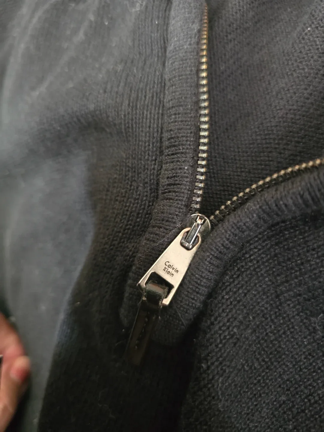 Calvin Klein Black Cotton Sweater - Size XXL Black Label image indicator(3)