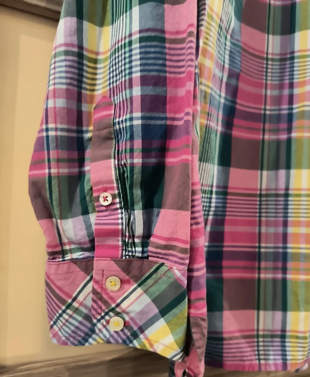 Talbots Plaid Button-Down Shirt - Size M image indicator(3)