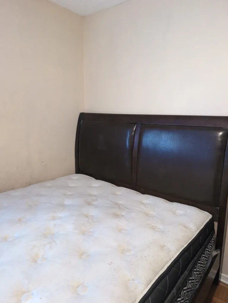 Moving sale Dark Brown Bedroom Set - Bed Frame & Dresser image indicator(3)