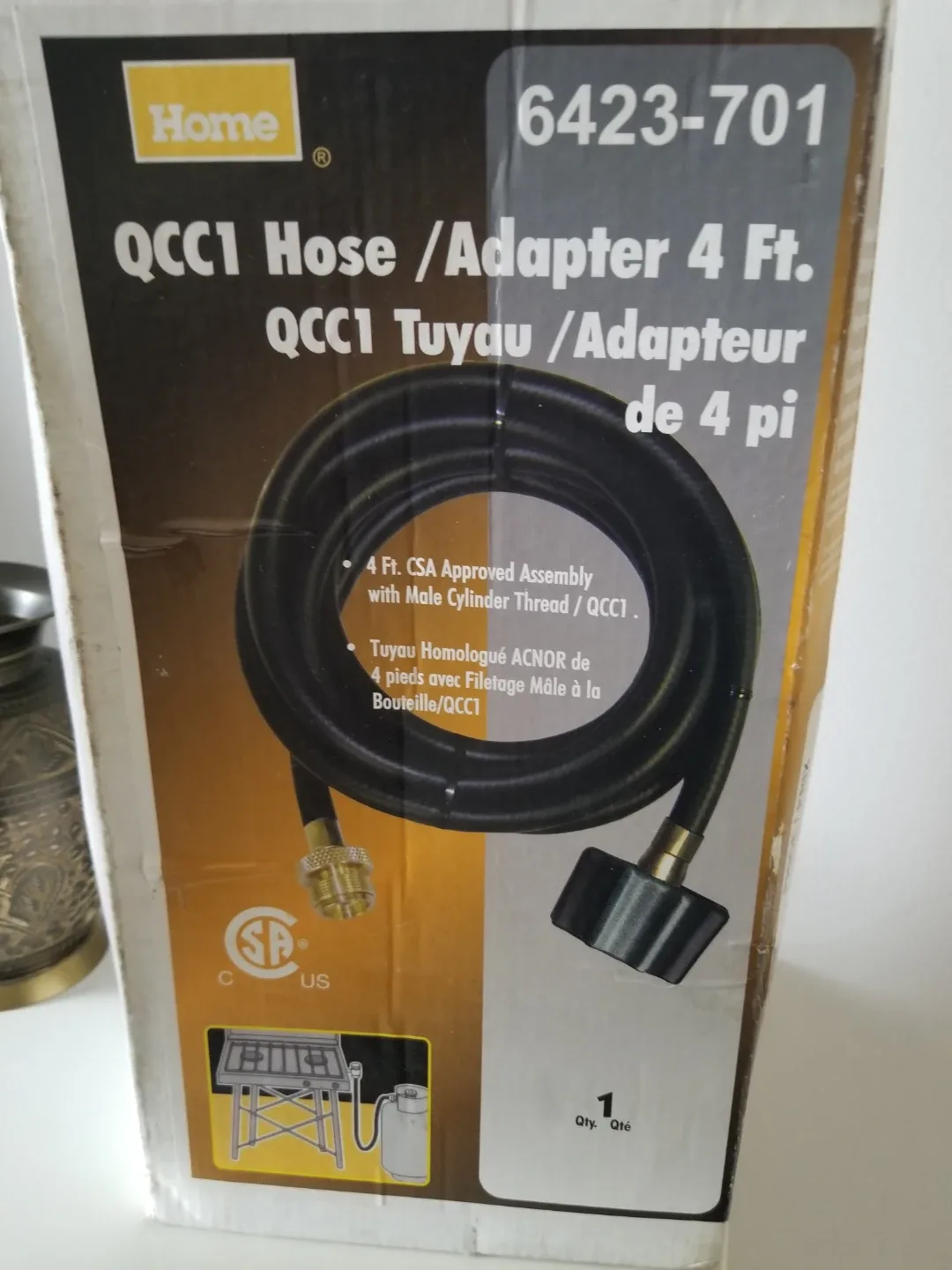 Home QCC1 Hose/Adapter 4 Ft.
