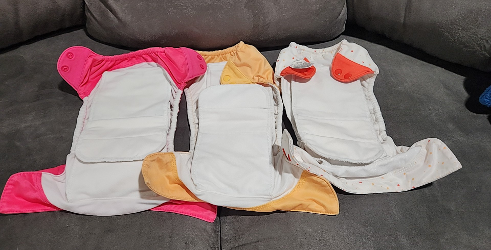 Set of 3 All-In-One Reusable Cloth Diapers - photo 2