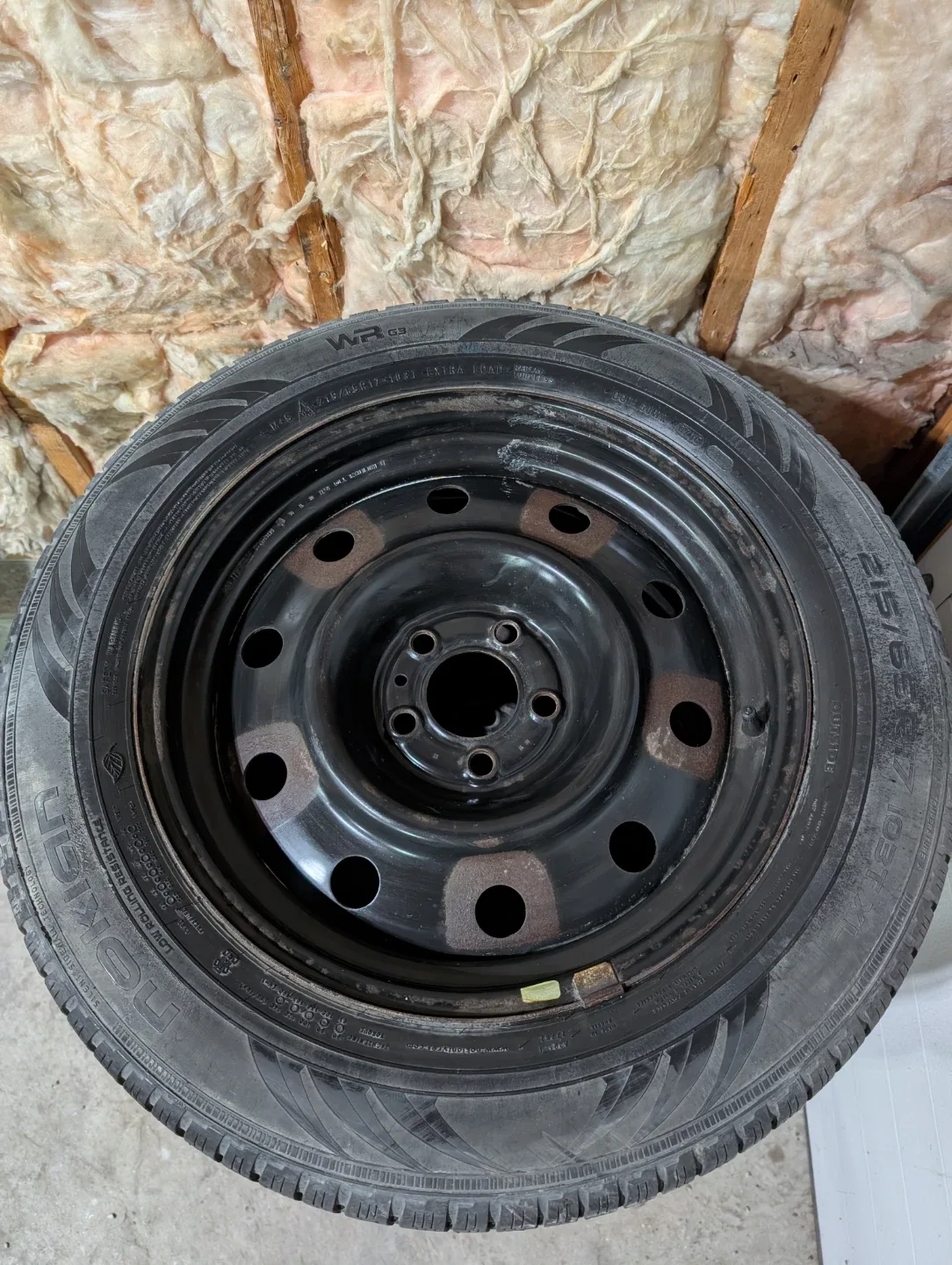 (4)-215/65R17 All Weather Tires On Rims Off 2006 Chrysler 300 image indicator(8)