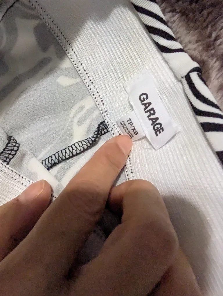 Black & White Swirl Print Flare Pants image indicator(2)