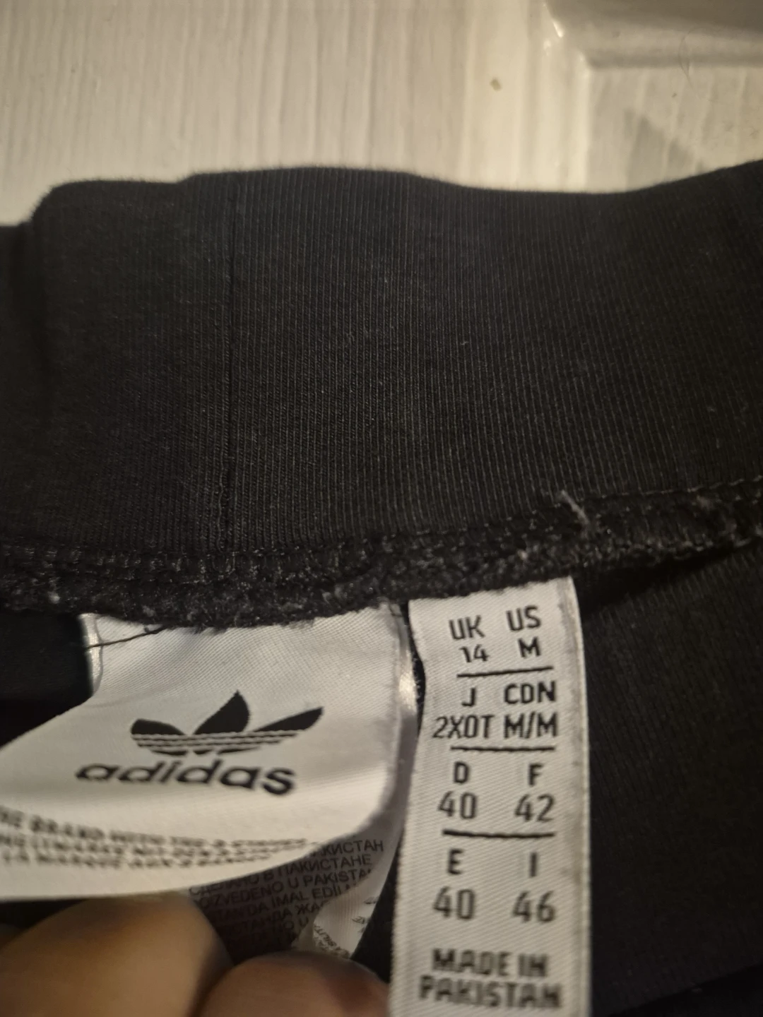 Adidas Black 3-Stripe Leggings - Size M - photo 4