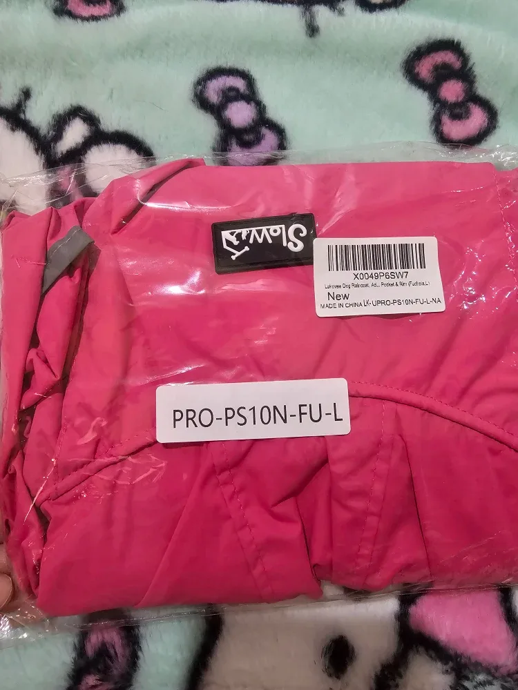 New Slowton Fuchsia Dog Raincoat - Large image indicator(2)