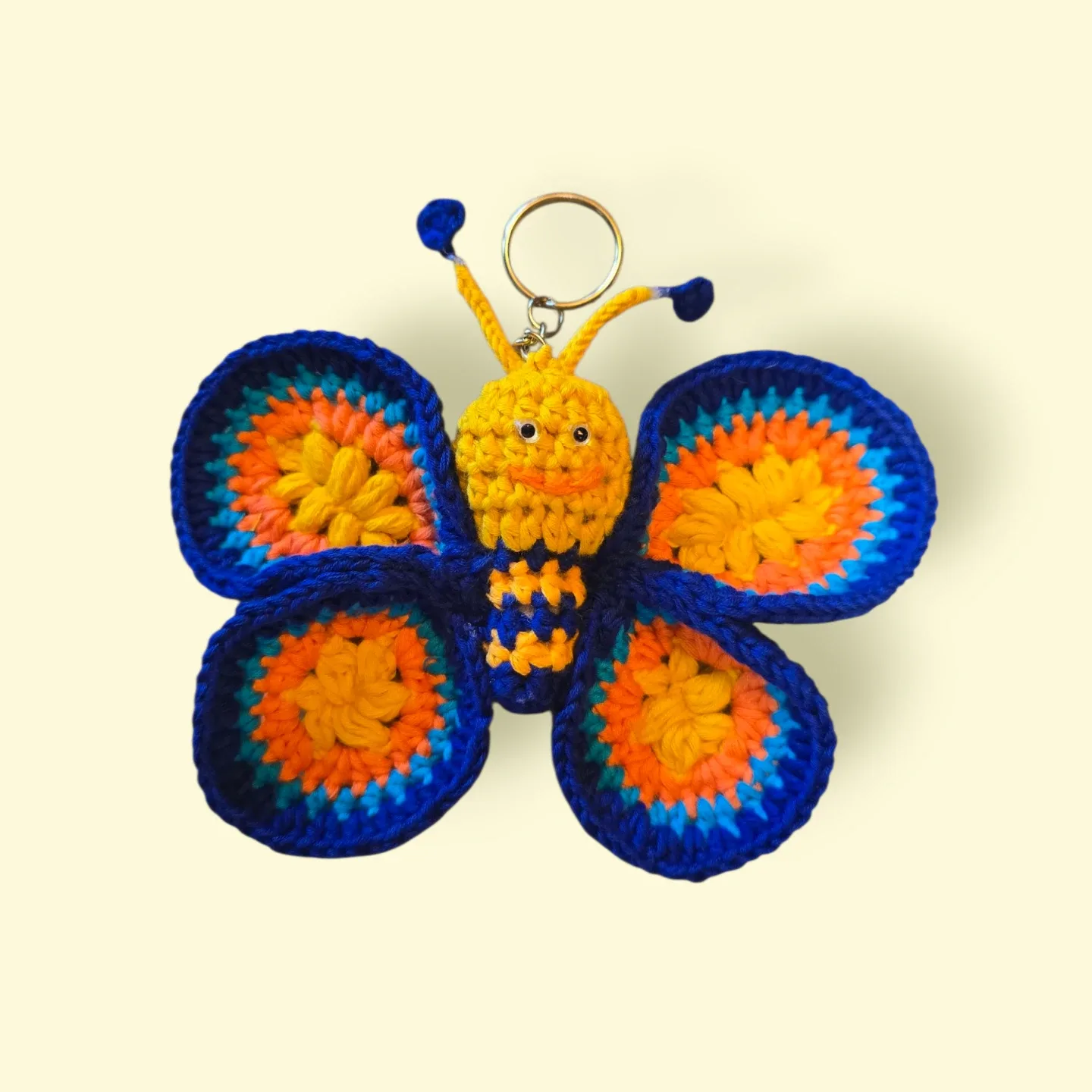 Handmade Crochet Butterfly Keychain image indicator(2)