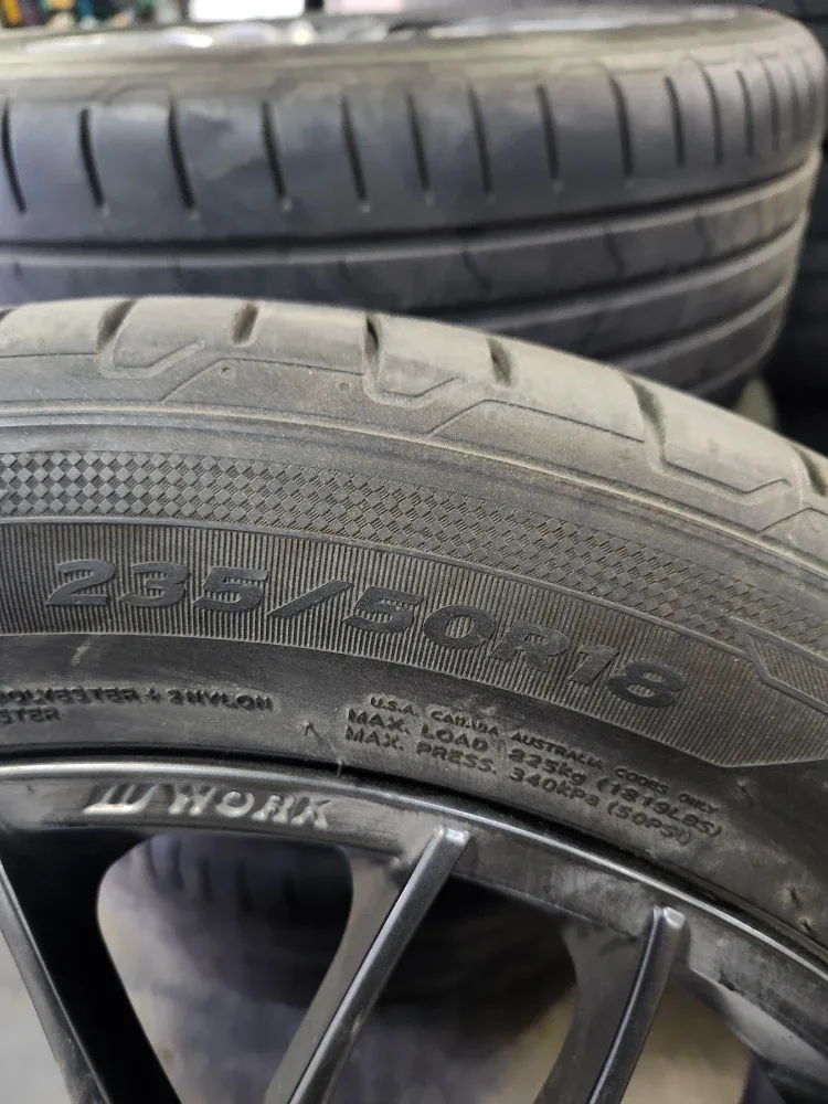 WORK 235/50R18 Tires & Rims - 18x7 1/2JJ image indicator(3)