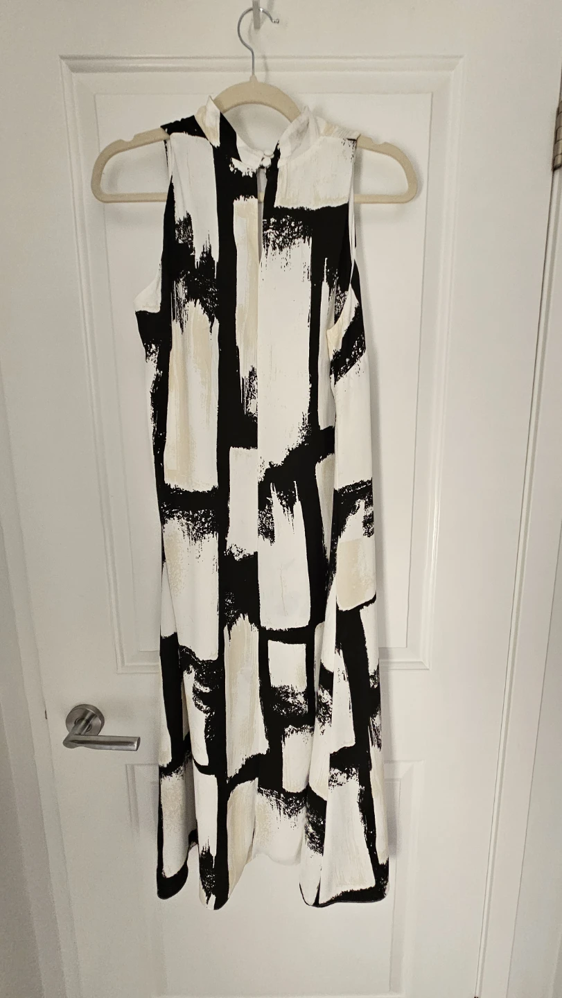 Wallis Abstract Print Sleeveless Dress, Size 8 - photo 4