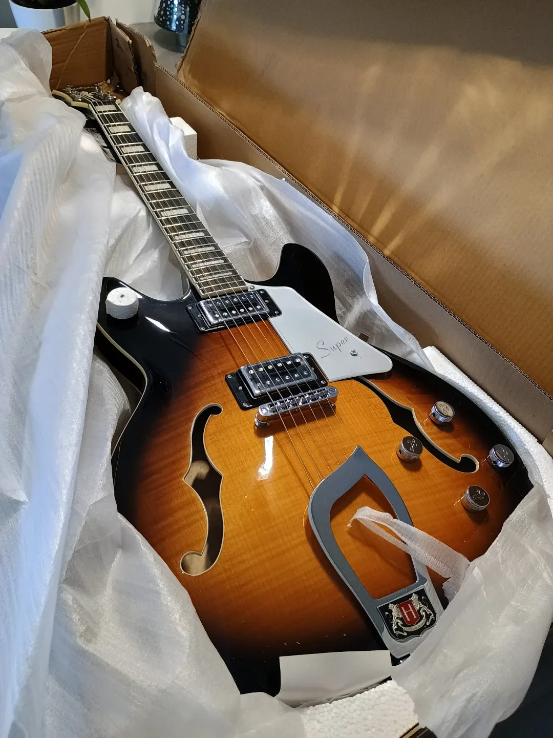 BEST CHRISTMAS GIFT! New Electric Guitar HAGSTROM SUVIK-TSB image indicator(4)