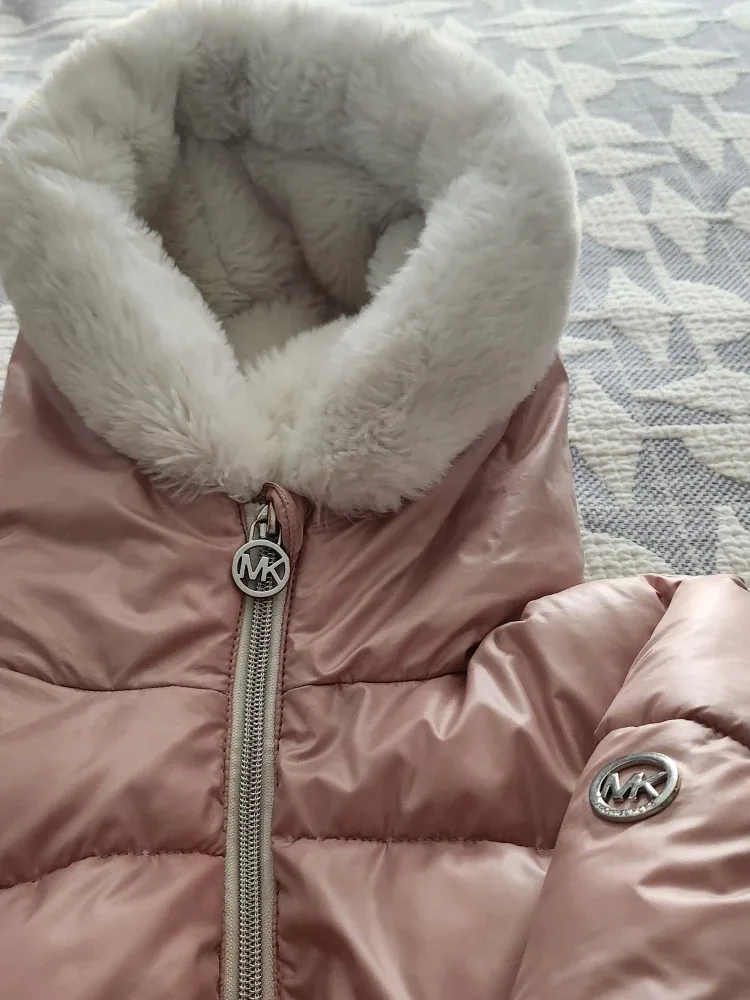 Michael Kors Pink Puffer Jacket - Size 14 image indicator(4)
