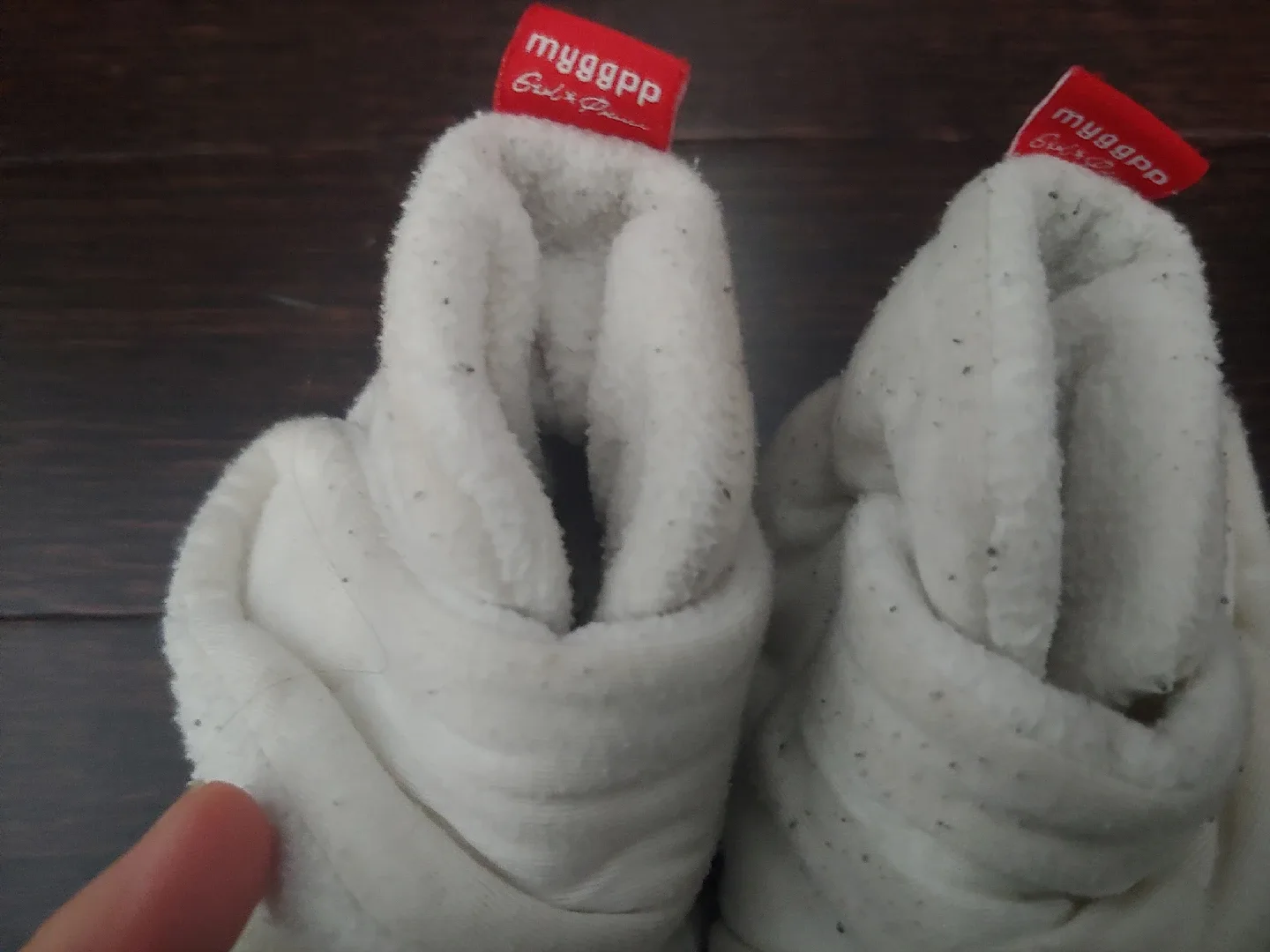 Myggpp Baby Booties - White 🥕 image indicator(2)