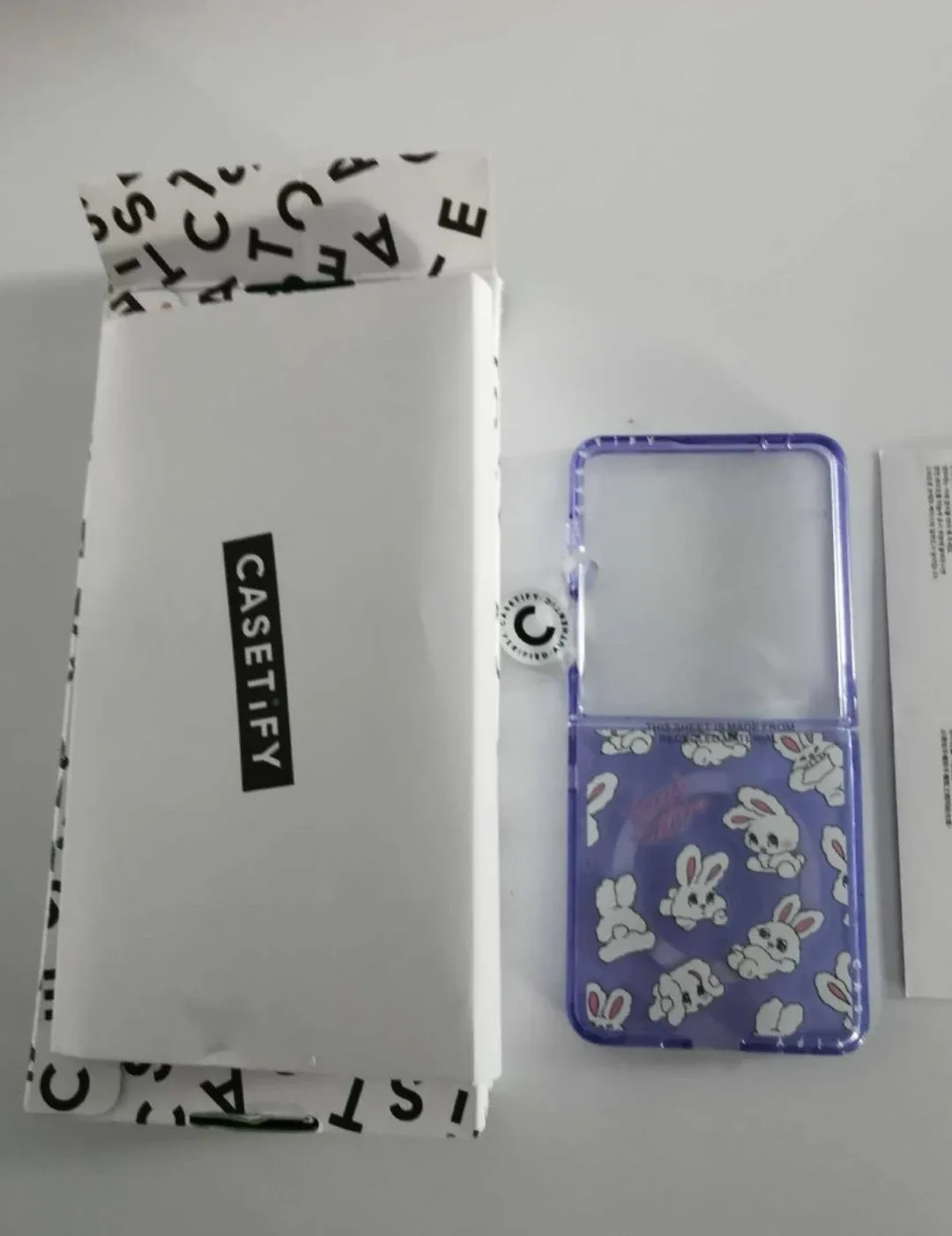 Casetify Bunnies Impact Clear Magnetic Case for Z Flip7