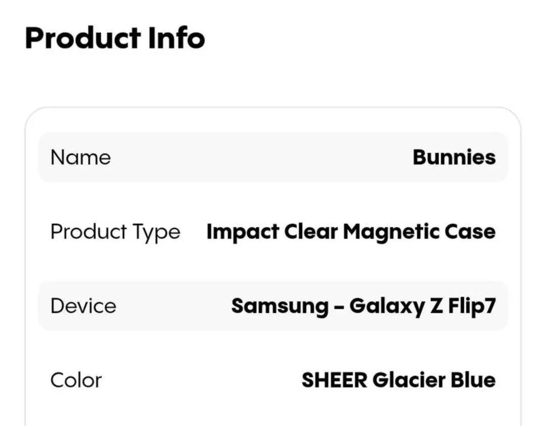 Casetify Bunnies Impact Clear Magnetic Case for Z Flip7 image indicator(3)