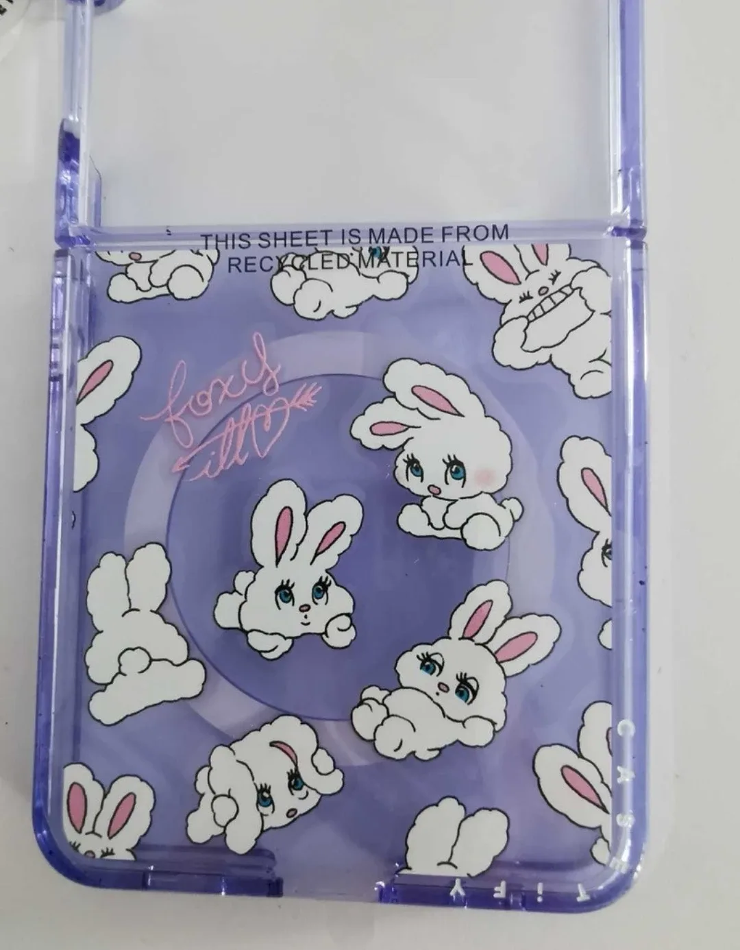 Casetify Bunnies Impact Clear Magnetic Case for Z Flip7 image indicator(4)
