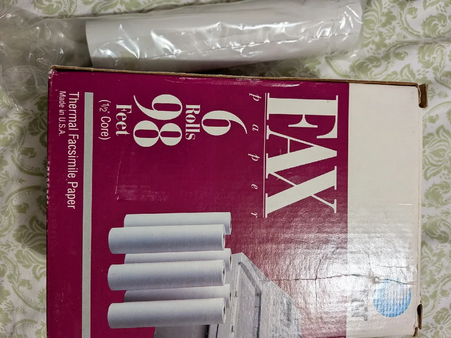 AT&T High Sensitivity Fax Paper - 5 Rolls left, 98 ft long image indicator(2)