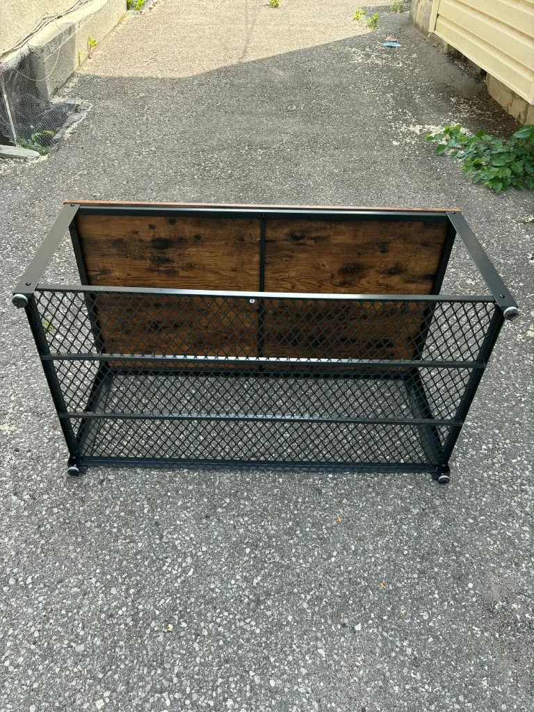 Wooden Coffee Table with Metal Frame - Brand  VASAGLE image indicator(5)