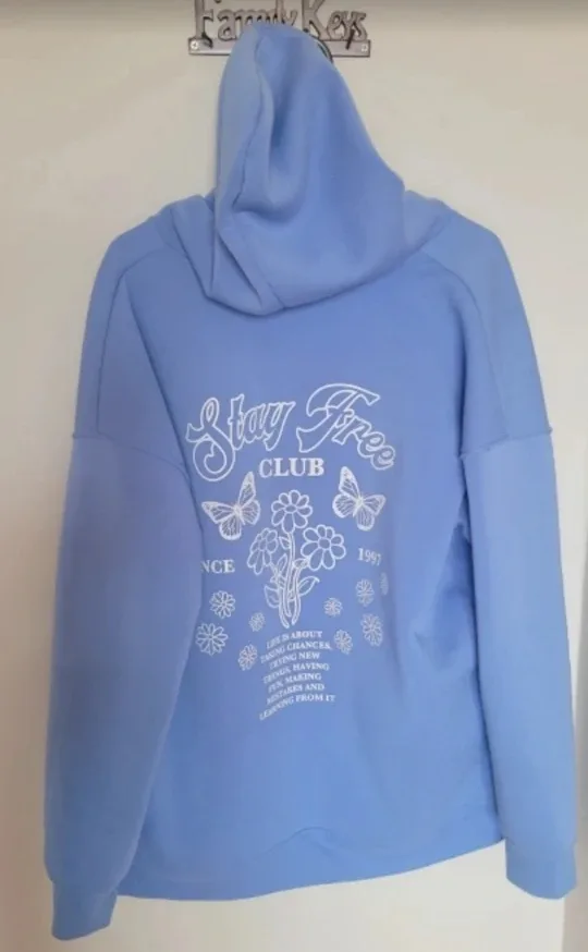 Stay Free Club Blue Zip-Up Hoodie image indicator(2)