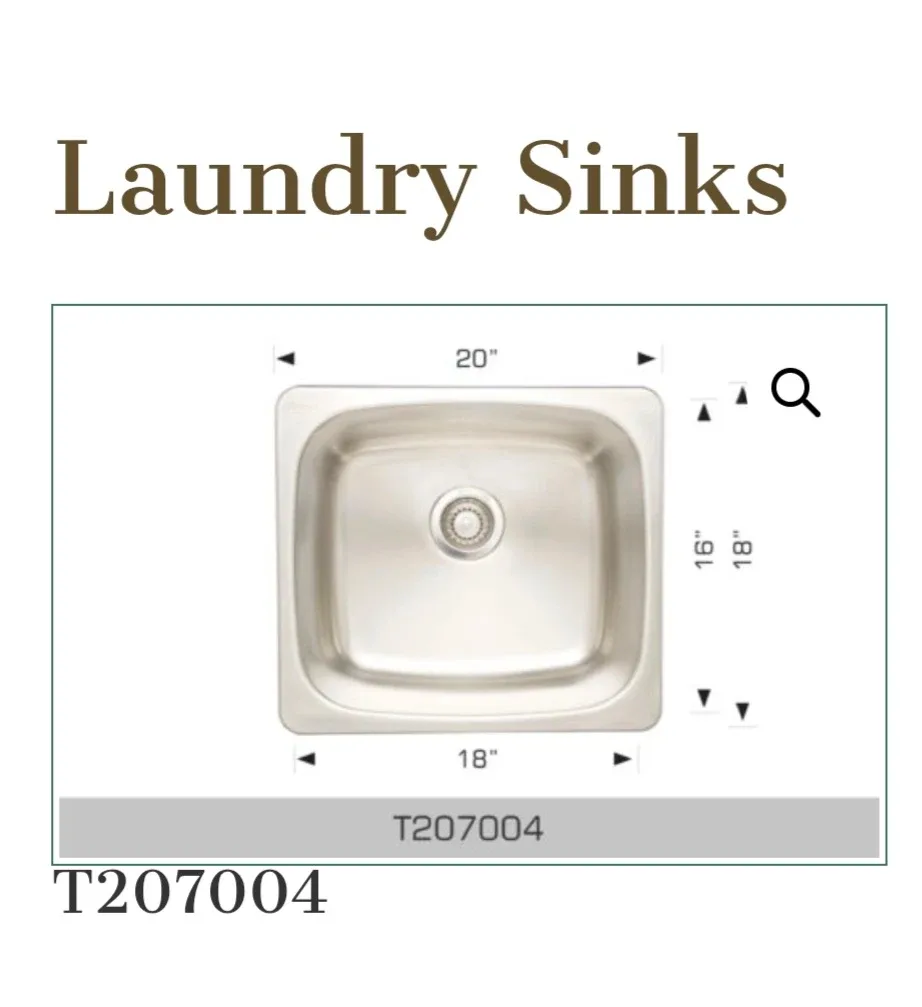 Bosco Stainless Steel Laundry Sink - New in Box! image indicator(2)