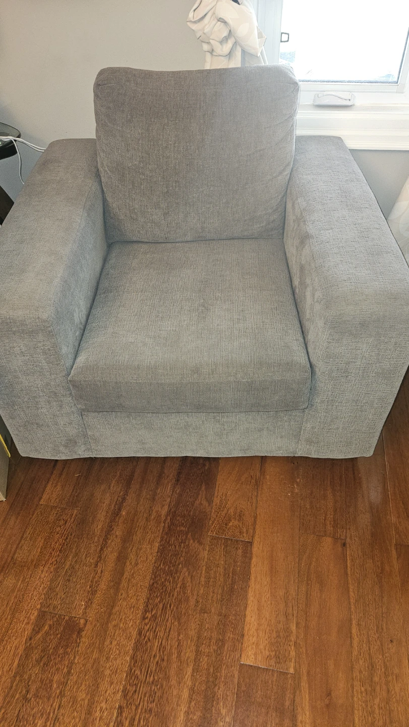 Grey Armchair Single